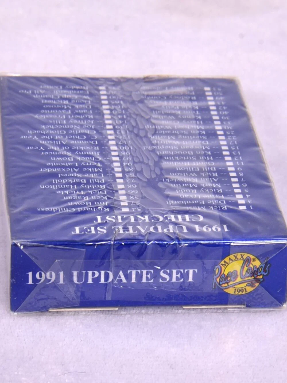 1991 Maxx Race Cards Update Set 48 Collector Cards